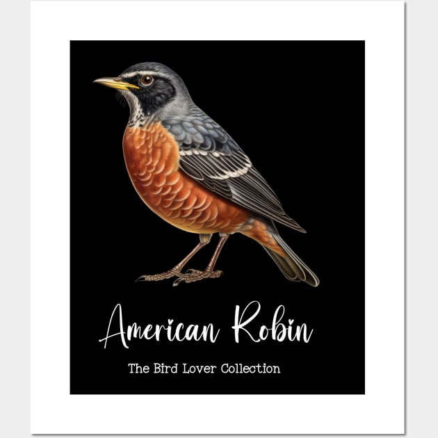 American Robin - The Bird Lover Collection Wall Art by goodoldvintage